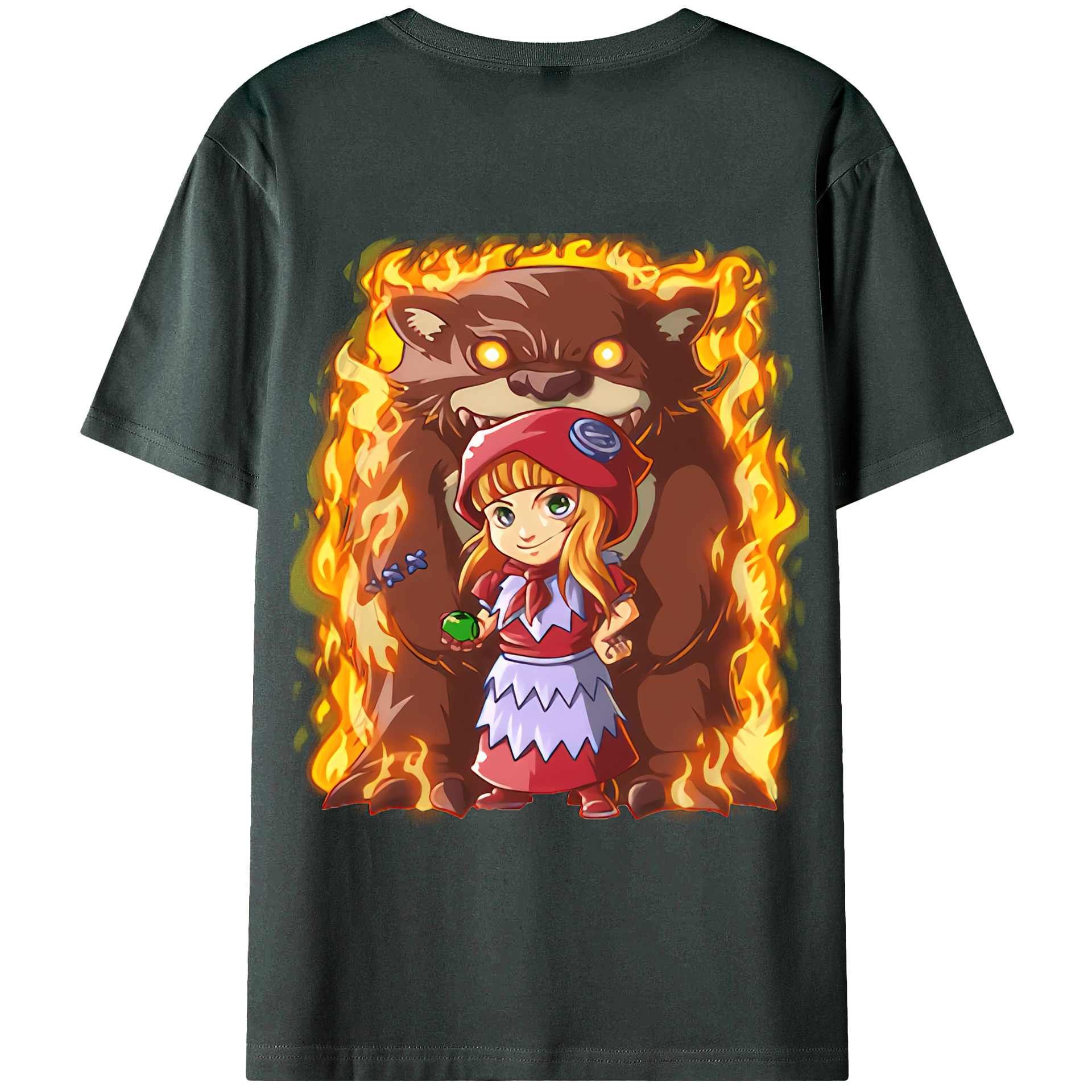 （画像用） リーグ・オブ・レジェンド League of Legends LOL 綿100％ メンズ半袖Tシャツ（バックプリント） 通気性